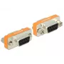 DeLOCK 65570 D-Sub 9 Pin (DB-9) naaras naaras nullmodem-sukupuolen vaihtaja, kullatut koskettimet