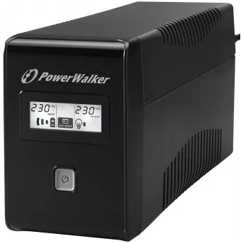 PowerWalker VI 850 LCD keskeytymätön virransyöttö (UPS) Line-Interactive 0,85 kVA 480 W