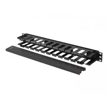 Lanberg 19 tuuman kaapelinhallinta 1U, tyyppi A, muovi | AK-1703-B | musta