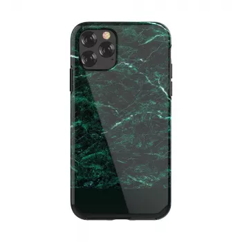 Suojakotelo Devia Marble-sarja iPhone 11 Pro Max -puhelimelle — vihreä, ohut istuvuus, kova kuori