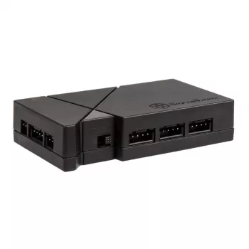 SilverStone SST-LSB01 RGB LED -keskitin ja 2 LED-nauhaa, musta