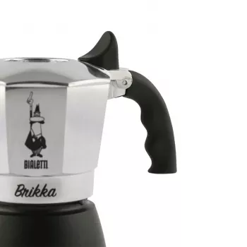 Bialetti Brikka mokkapannu 0,1 L musta, ruostumaton teräs