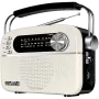 Kaiutin SVEN SRP-505, valkoinen (3W, Bluetooth, FM/AM/SW, USB, microSD, AUX, akku)