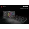 Savio Phenix SAVGK-RED pelikäyttöinen näppäimistö USB RF langaton Bluetooth QWERTY