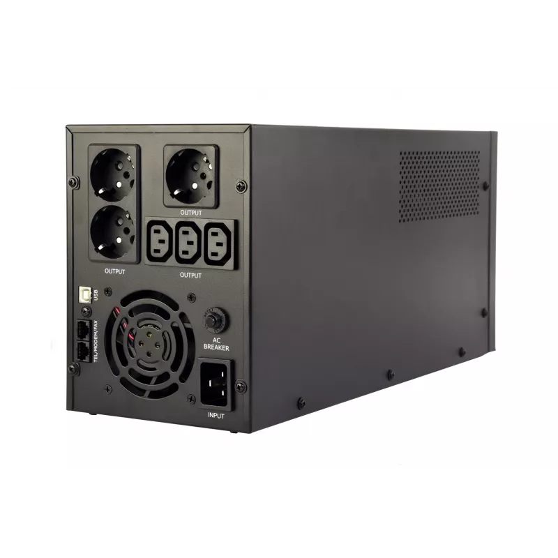 Gembird EG-UPS-036 UPS (keskeytymätön virransyöttö) Line-Interactive 3 kVA 1800 W 6 AC-lähtöä