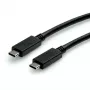 ROLINE USB3.2Gen2 kaapeli PD 20V5A Type-C-C ST/ST 0,5 m - kaapeli - digitaalinen/data - 0,5 m (11.99.9057)