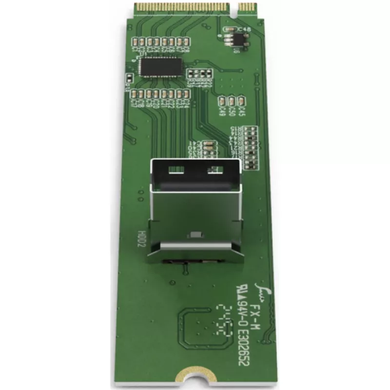 ICY DOCK - M.2 NVMe PCIe 4.0 SSD 1 x SlimSAS 4i -sovittimeen Redriverillä