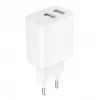 Laturi Gembird TA-UC-2A12-01 sisäkäyttöön AC 2.4A 2 USB valkoinen