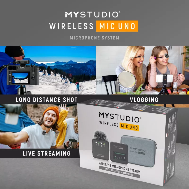 Mikrofoni Easypix MyStudio Wireless Mic Uno 62023
