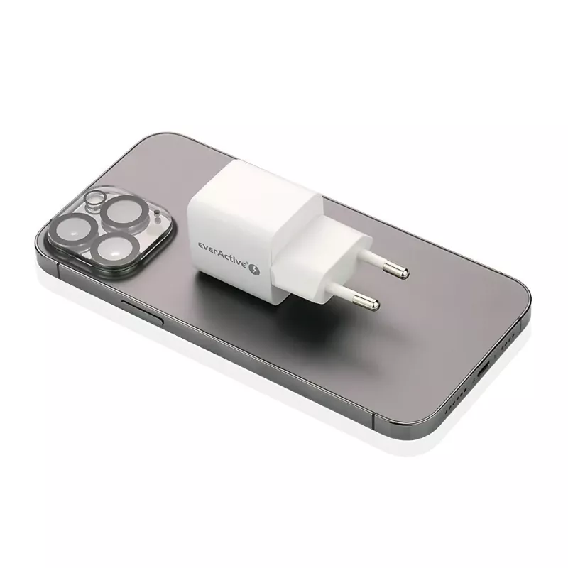 Seinänturi everActive SC-330Q 1x USB-A ja 1x USB-C liitännöillä, 20W, valkoinen