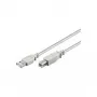 Diverse Cable USB 2.0 -kaapeli (kaksinkertaisesti suojattu, harmaa) (50953)