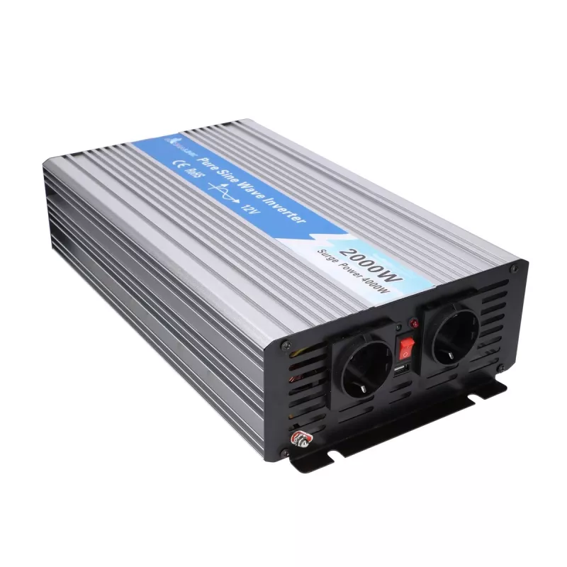 Extralink OPIP-2000W | jännitemuunnin | auto 12V, 2000W puhdas siniaalto