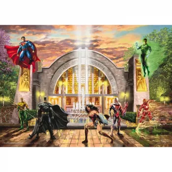 Thomas Kinkade Studios: DC Justice League - Hall Of Justice, palapeli 1000 palaa