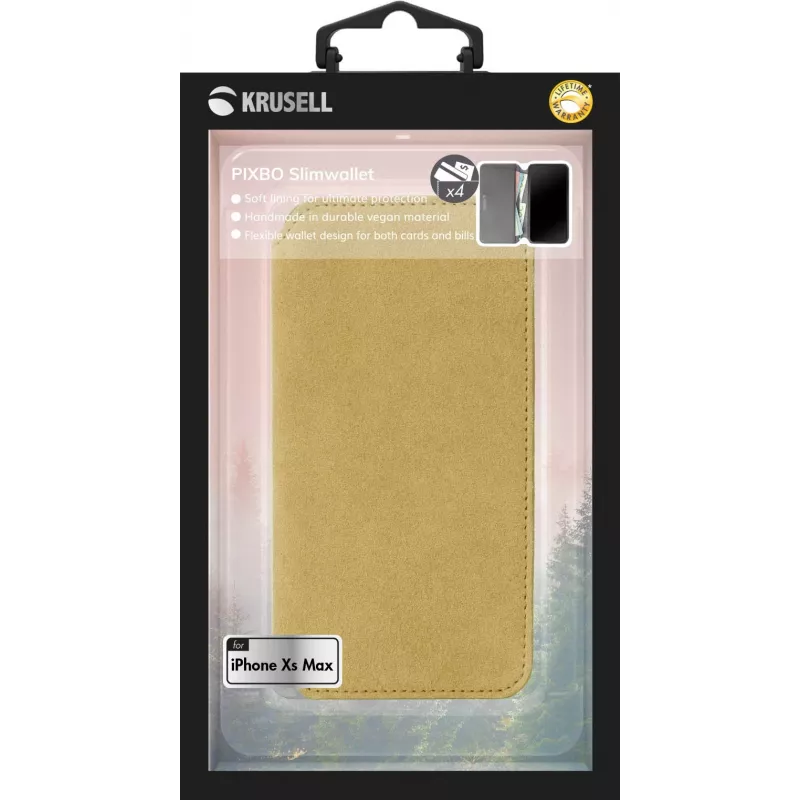 Folio-kotelo Krusell Broby 4 Card SlimWallet iPhone XS Max