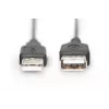 Digitus ASSMANN - USB-jatkokaapeli - USB (W) - USB (W) - 1,8 m (USB/USB 2.0) - valettu - musta (AK-300200-018-S)