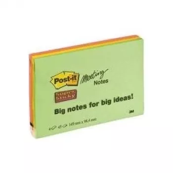 3M Post-it Notes muistilaput Super Sticky Meeting (6445-4SS)