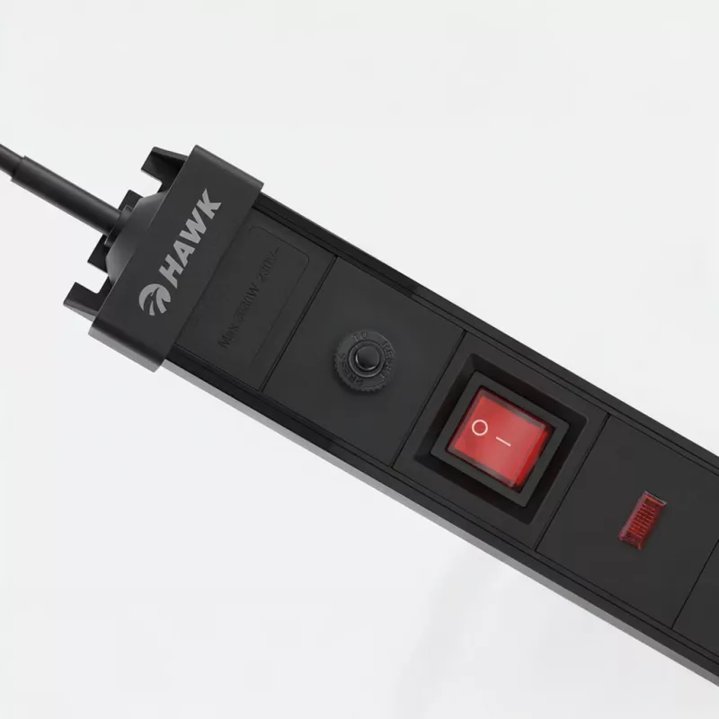 Ylijännitesuoja Hawk HWPS503BK 3 m jatkojohto, 3 m kaapeli