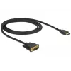 Videokaapeli-adapteri DeLOCK 85582 1 m HDMI Type-A DVI-D musta