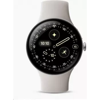 Google Pixel Watch 4 - 45 mm - alumiini Silver polished (GA09308-EU)