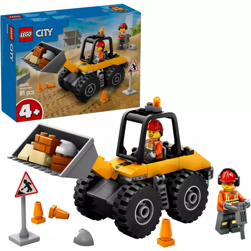 LEGO City 60450 Keltainen pyöräkuormaaja