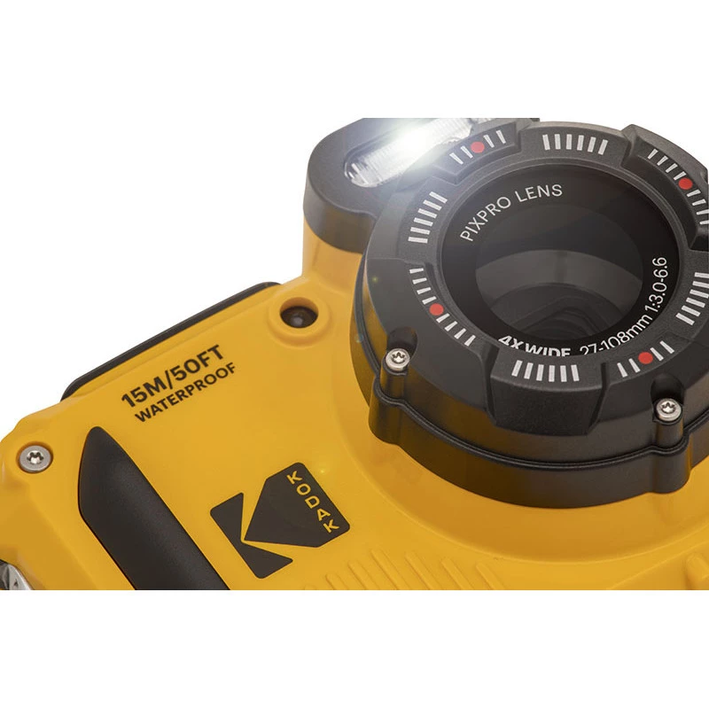 Kodak PixPro -pienoiskamera 16 MP BSI CMOS 1920 x 1080 keltainen