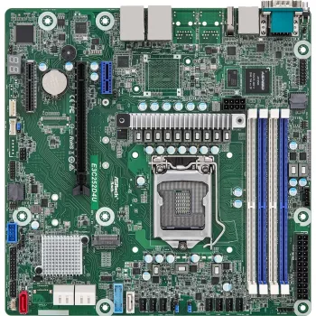 Emolevy ASRock E3C252D4U Intel C252 micro ATX LGA 1200, 4x DDR4 DIMM, max 32 GB, M.2, SATA, RAID5, Intel I210