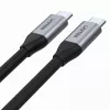 USB-C-USB-C-data- ja latauskaapeli Unitek C14082ABK 1 m, USB 3.2 Gen 2 (10 Gbit/s), 100 W PD, musta
