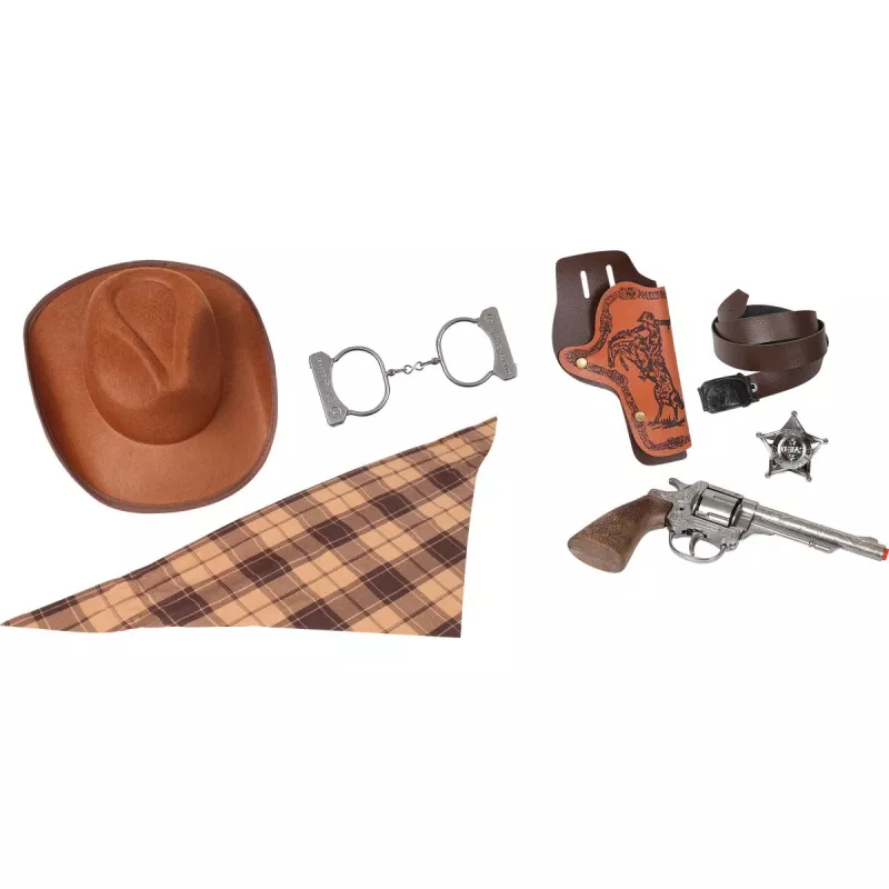 Lelucowboy-setti Pulio malli 155880/0 hatulla — Gonher-lisävaruste