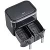 Severin FR 2453 Double -kiertoilmakypsennin 3,25 L 2850 W musta hopea