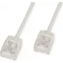 ROLINE UTP-verkkokaapeli, Kat. 6A, erittäin lyhyt RJ45, harmaa, 2 m - verkko - UTP (21.15.4402)