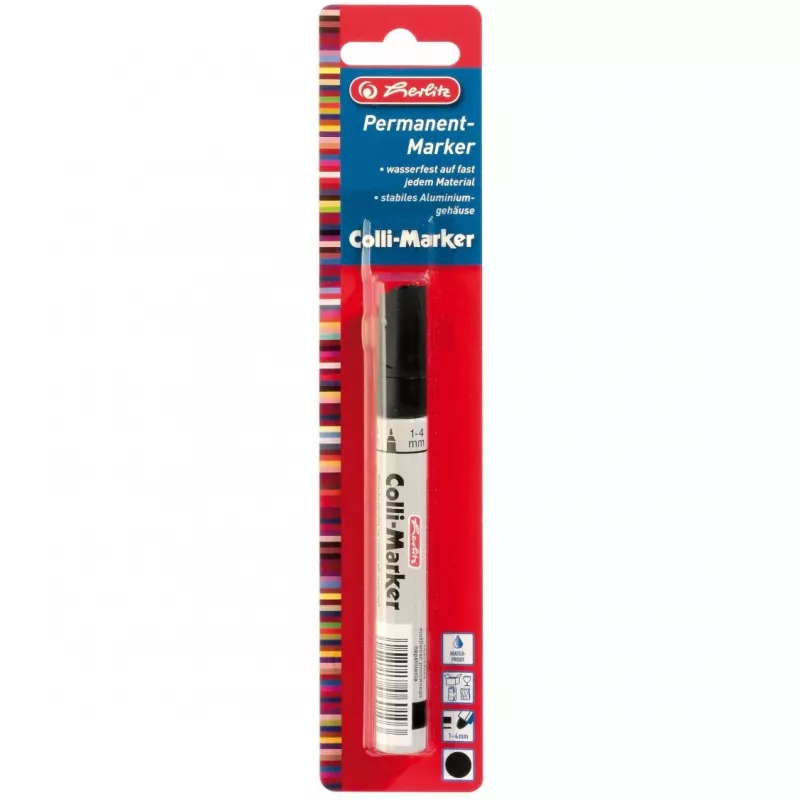 Pysyvä tussi Herlitz 8665408 musta 1 kpl