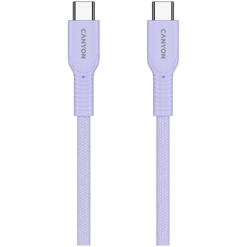 CANYON kaapeli OnWire 60CL C-C 60W COLOR punottu 1m violetti