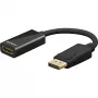 Goobay DisplayPort-HDMI-adapterikaapeli 8K/60Hz - -pistoke> -liitin (75270)