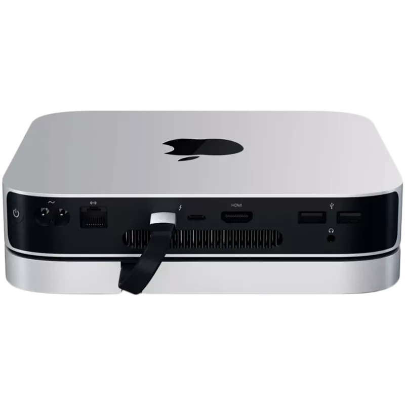 Satechi USB Type-C alumiiniteline ja keskitin Apple Mac mini -laitteelle (hopea)