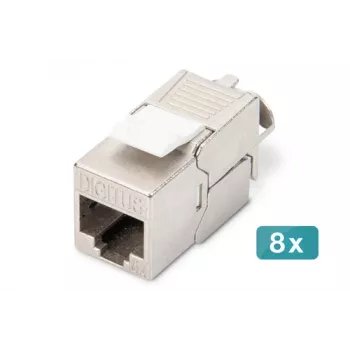 Digitus CAT 6A Keystone -moduuli suojattu työkaluton moduuli 8 kpl