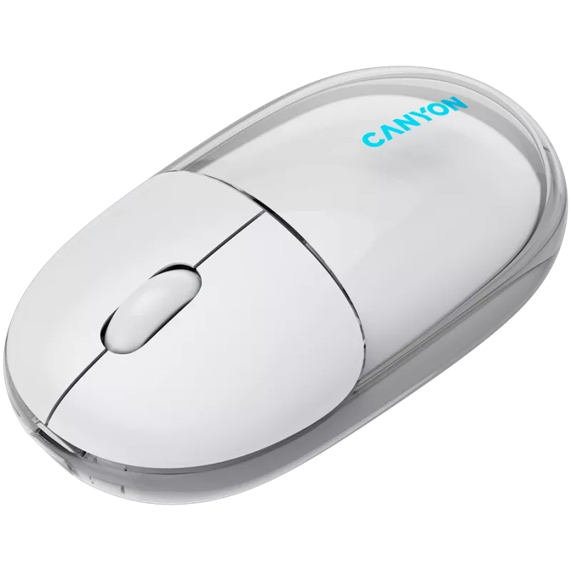 CANYON hiiri OnClick 24 BT/langaton läpinäkyvä/valkoinen