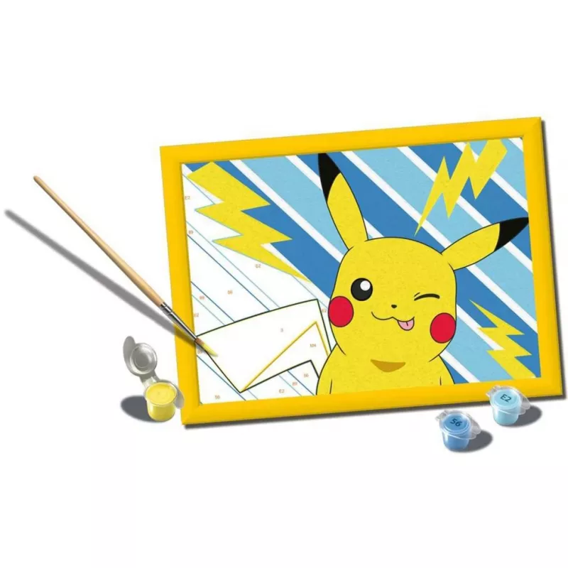 Maalaussarja Ravensburger CreArt — Frecher Pikachu (malli 25557) maalaa numeroilla -sarja