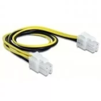 Virtakaapeli DeLOCK 65604 musta keltainen 0,3 m