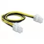 Virtakaapeli DeLOCK 65604 musta keltainen 0,3 m