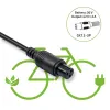 Sähköpyörän laturi QOLTEC 36V–42V 2A GX12 3-pin-liittimellä