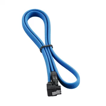 CableMod ModMesh - SATA-kaapeli - Serial ATA 150/300/600 - SATA (W) kulma SATA (W) - 60 cm - vaaleansininen (CM-CAB-RSAT-N60KLB-R)