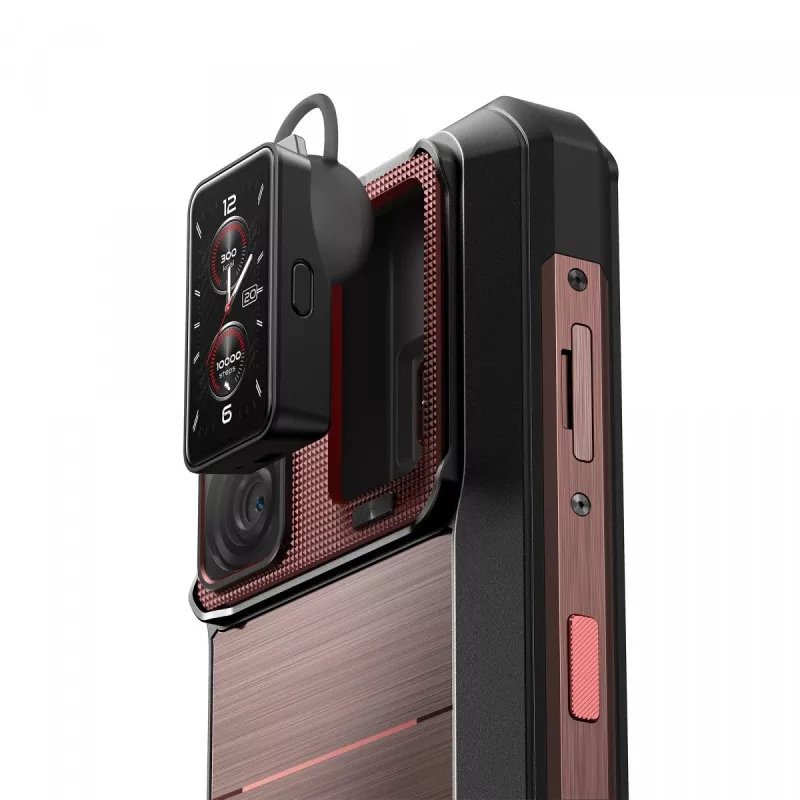Oukitel WP300 5G älypuhelin, 6,8 tuumaa, 12 Gt RAM, 512 Gt, 16000 mAh, IP69K, Android 15, punainen