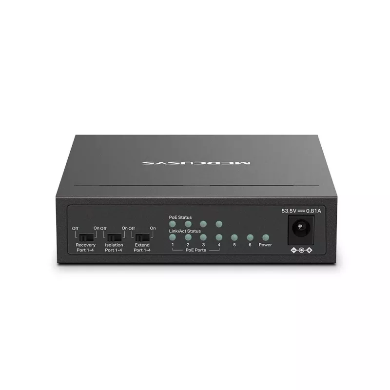 Mercusys 6-porttinen 10/100Mbps Desktop-kytkin 4-porttisella PoE+