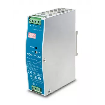 Virtalähde PLANET PWR-75-24 75 W sininen harmaa