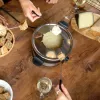 Fondue-sarja Taurus FF2 2 L 8 henkilölle, ruostumaton teräsrunko, 1000 W, 230 V, musta/hopea