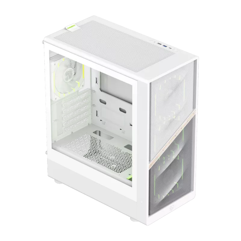 Gamemax-kotelo | AERIS 330 MW | valkoinen | Mini-Tower | virtalähde ei sisälly
