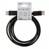 DisplayPort-kaapeli SAVIO CL-136, DisplayPort pistoke–pistoke, 2 m, DP 1.2, kullatut koskettimet, musta