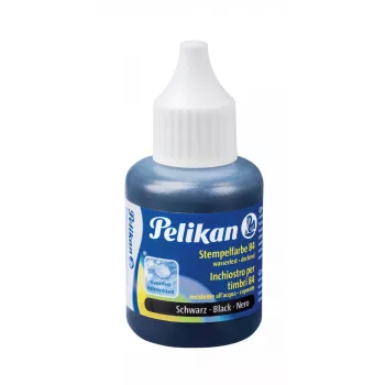 Pelikan leimasinväri 84, vedenkestävä, musta, 30 ml sopii kumileimasimille, kankaalle, nahalle, puulle, metallille - 1 kpl (351460)