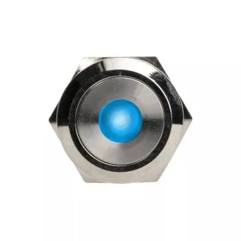 Painonappi DimasTech vandalismikytkin 22mm Silverline Dot RGB PD215, 22 mm