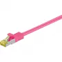 Verkkokaapeli Goobay RJ-45 CAT7 3 m magenta S/FTP